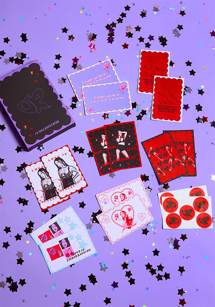 box of GUTS valentines