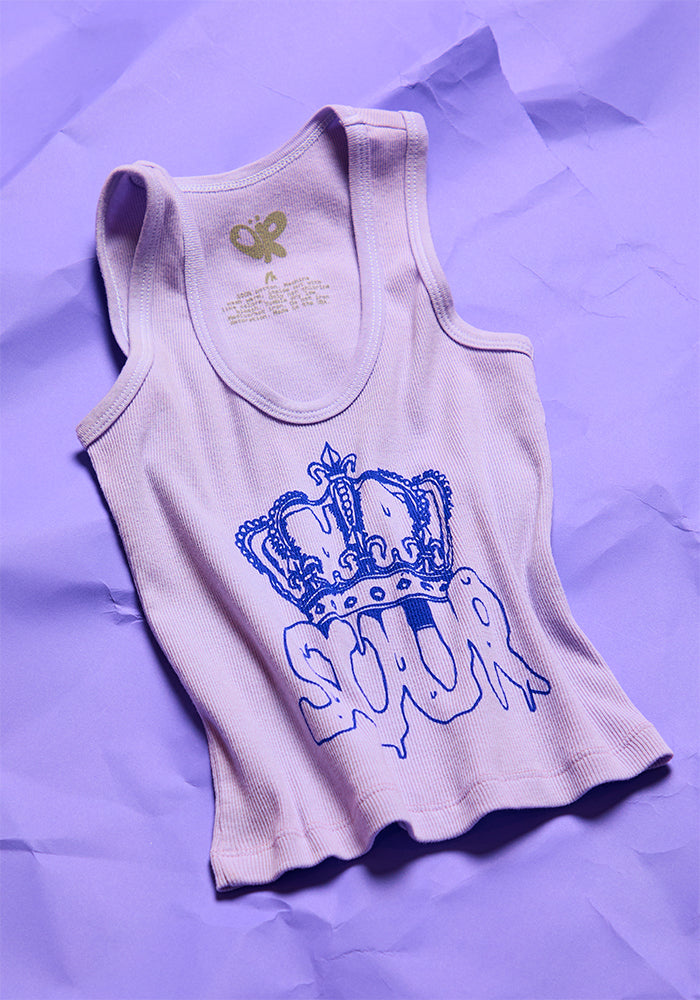 SOUR prom crown tank