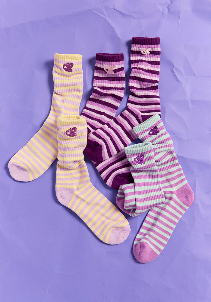 olivia rodrigo striped socks 3-pack