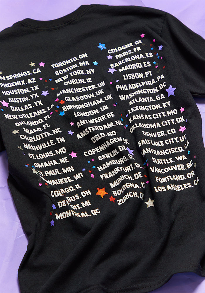 spill your GUTS live dateback t-shirt in black