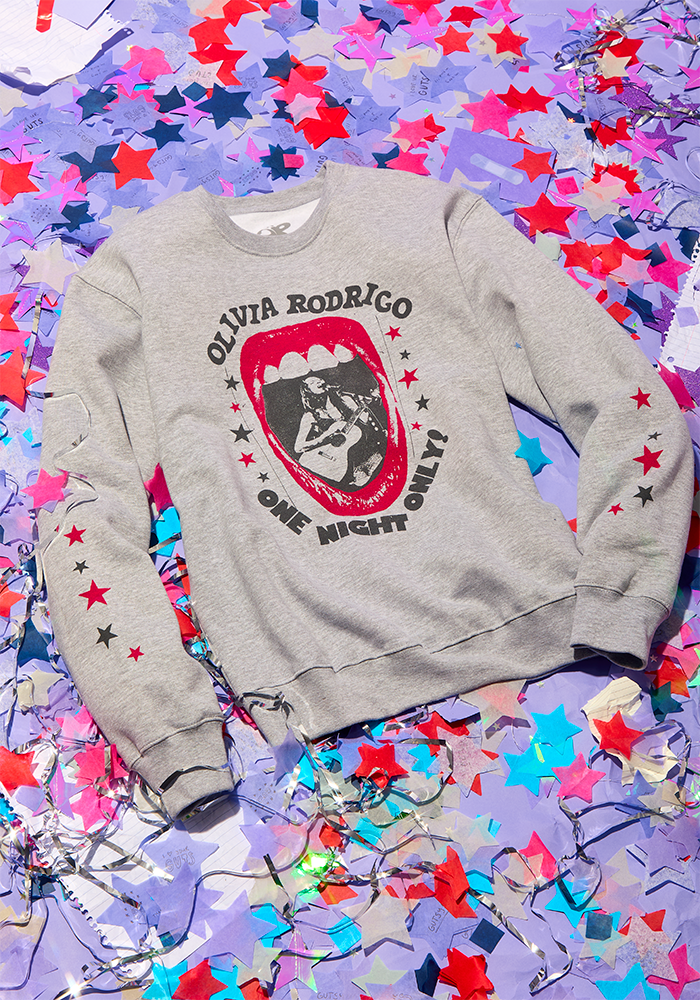 one night only crewneck pullover