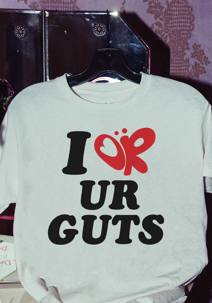 i OR ur GUTS t-shirt