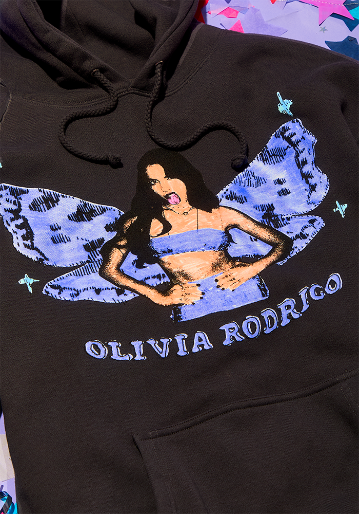 butterfly wings hoodie detail