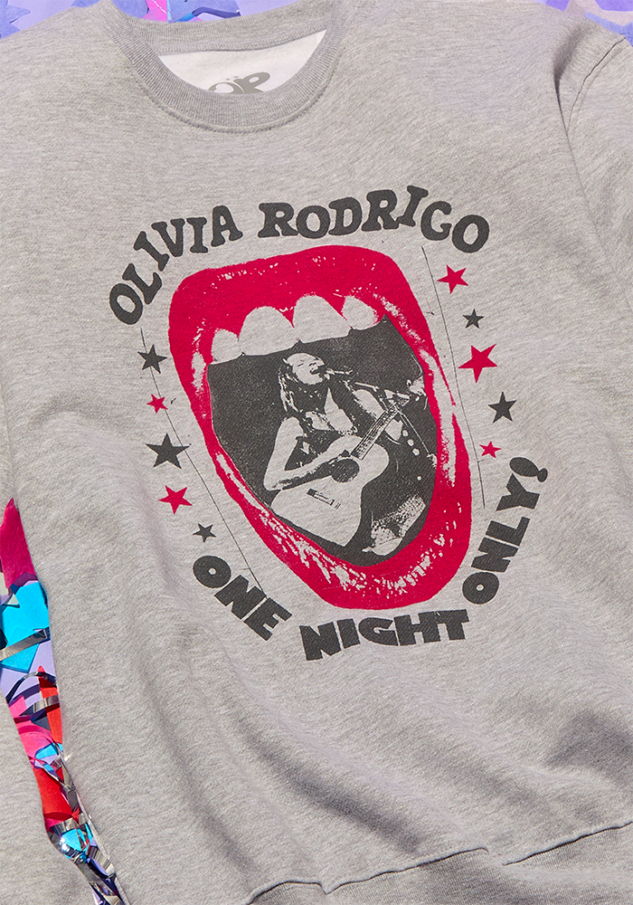 one night only crewneck pullover