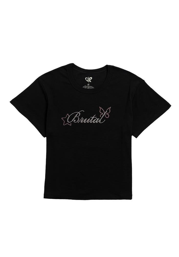 brutal rhinestone baby t-shirt