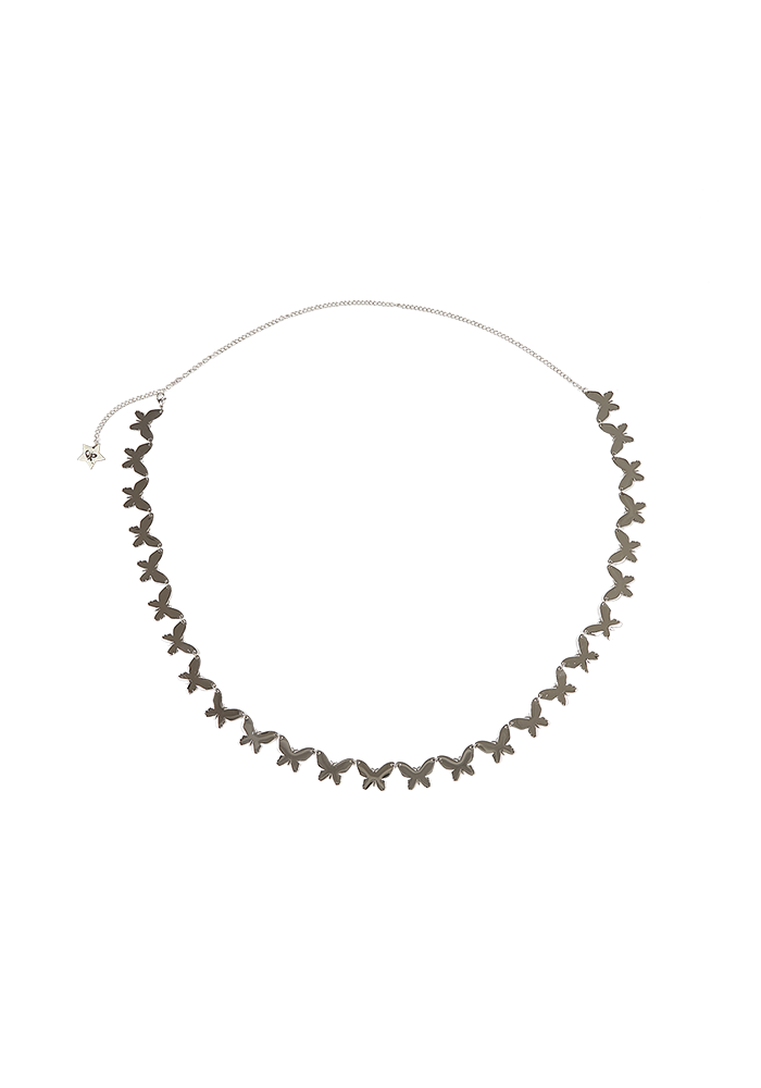 silver butterfly belt
