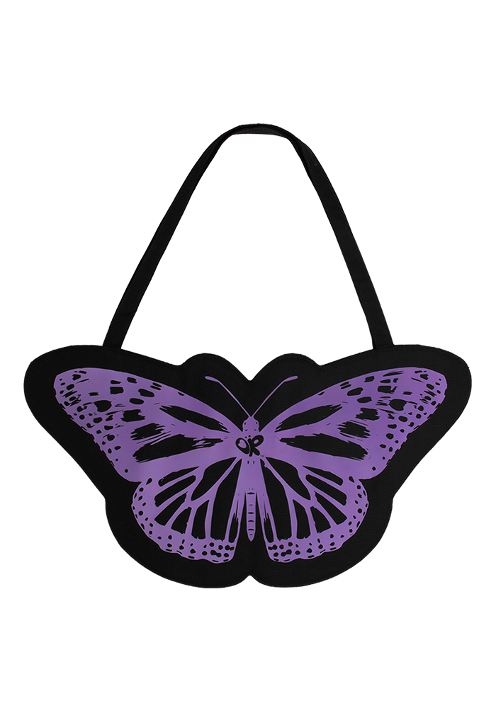 butterfly tote in black
