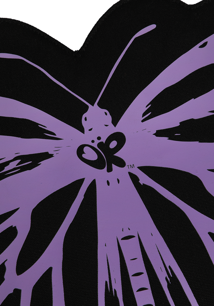 butterfly tote in black