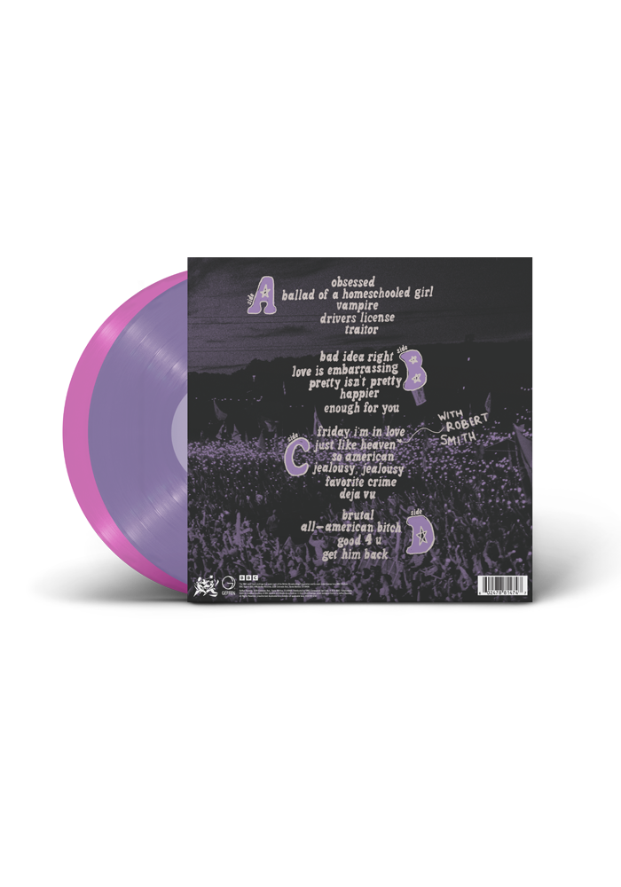 live from Glastonbury (a BBC recording) vinyl back