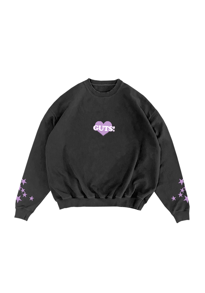 GUTS world tour crewneck pullover in black