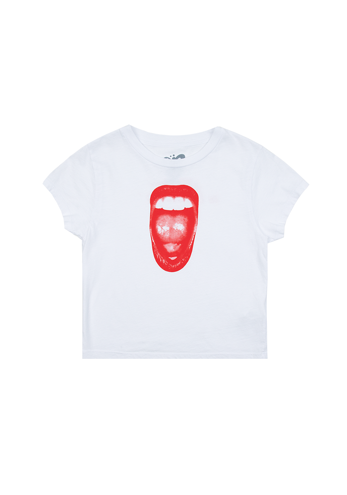 perfect all-american bitch crop t-shirt