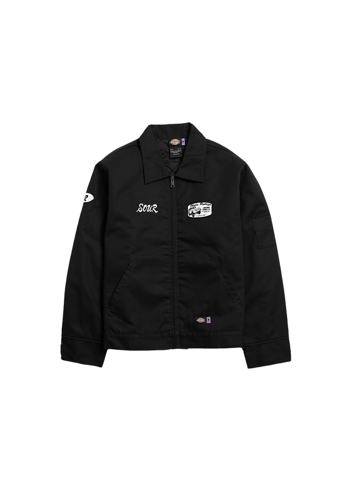 SOUR work jacket in black