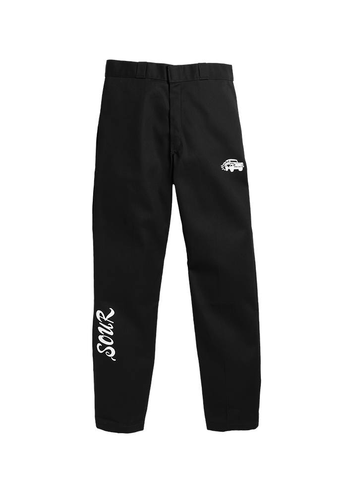 SOUR work pant in black