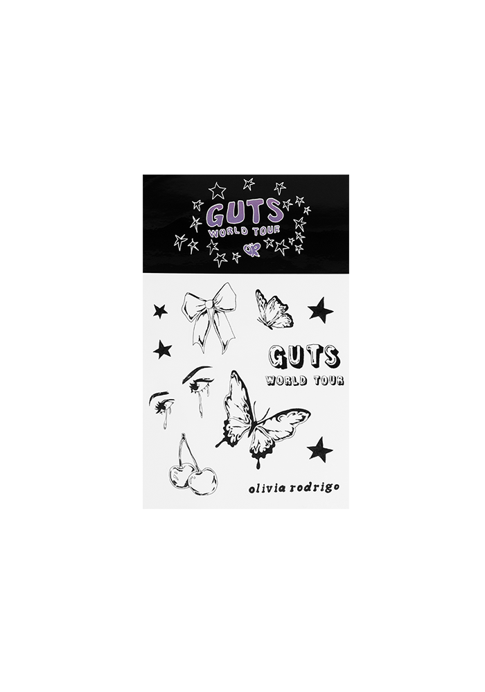 GUTS world tour sticker sheet