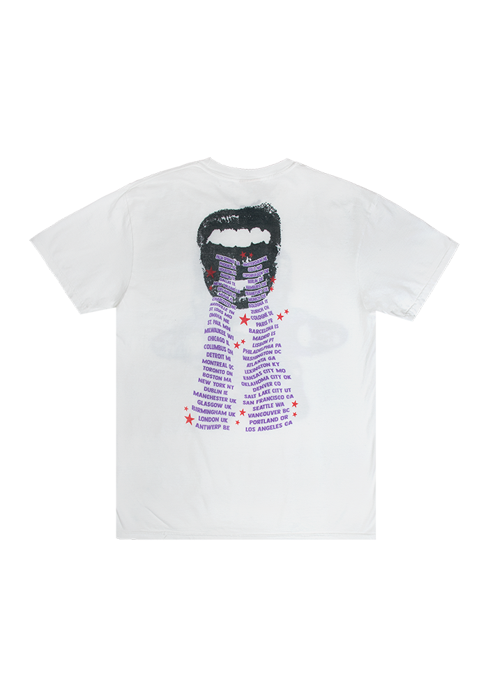 GUTS dateback t-shirt in white