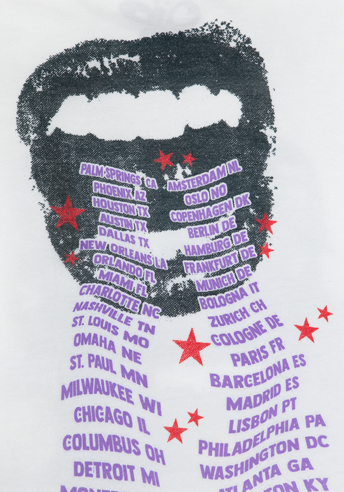 GUTS dateback t-shirt in white